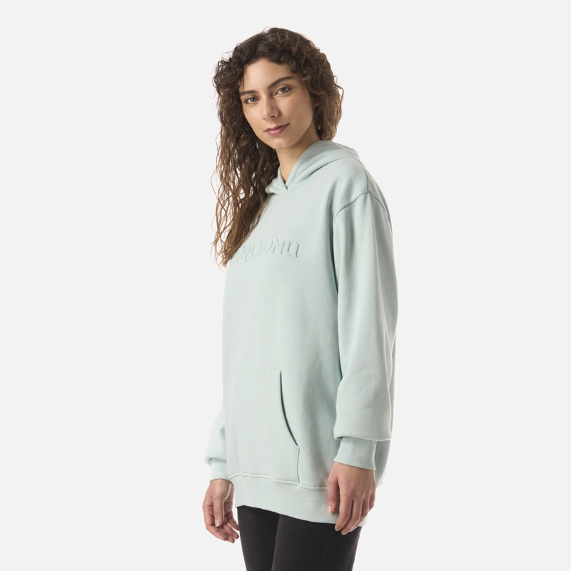 POLERON MUJER MOTOMAMI HOODY GRIS CLARO HAKA HONU - 2