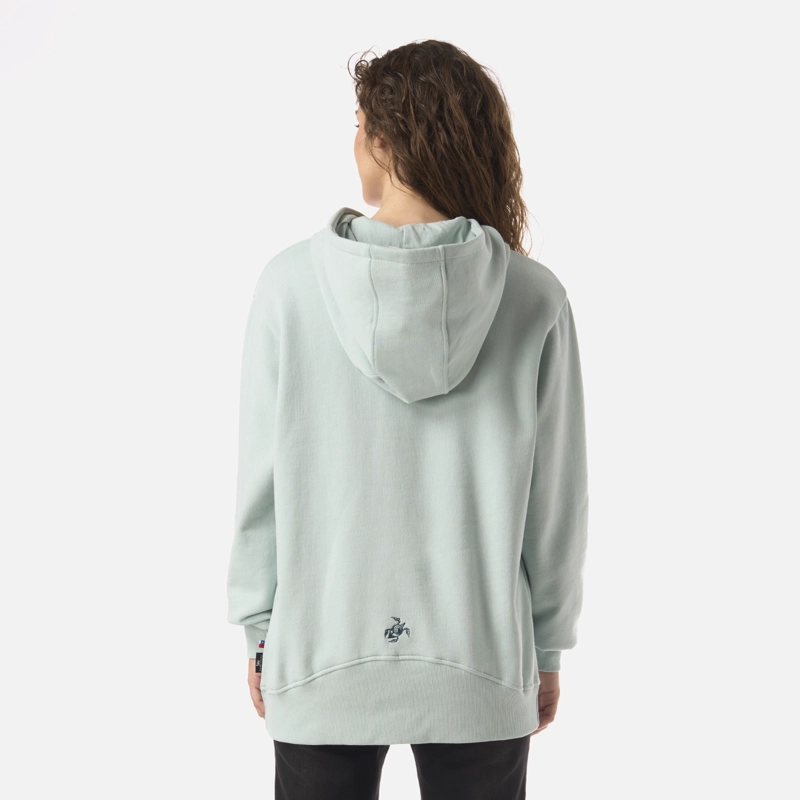 POLERON MUJER MOTOMAMI HOODY GRIS CLARO HAKA HONU - 3