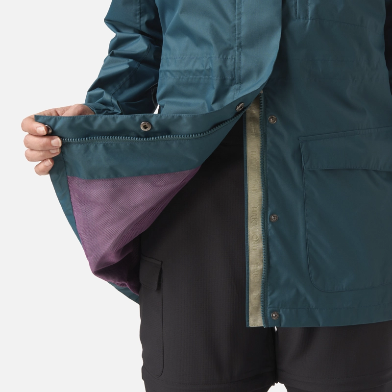 CHAQUETA MUJER KAUAI PETROLEO OSCURO HAKA HONU V26 - 6