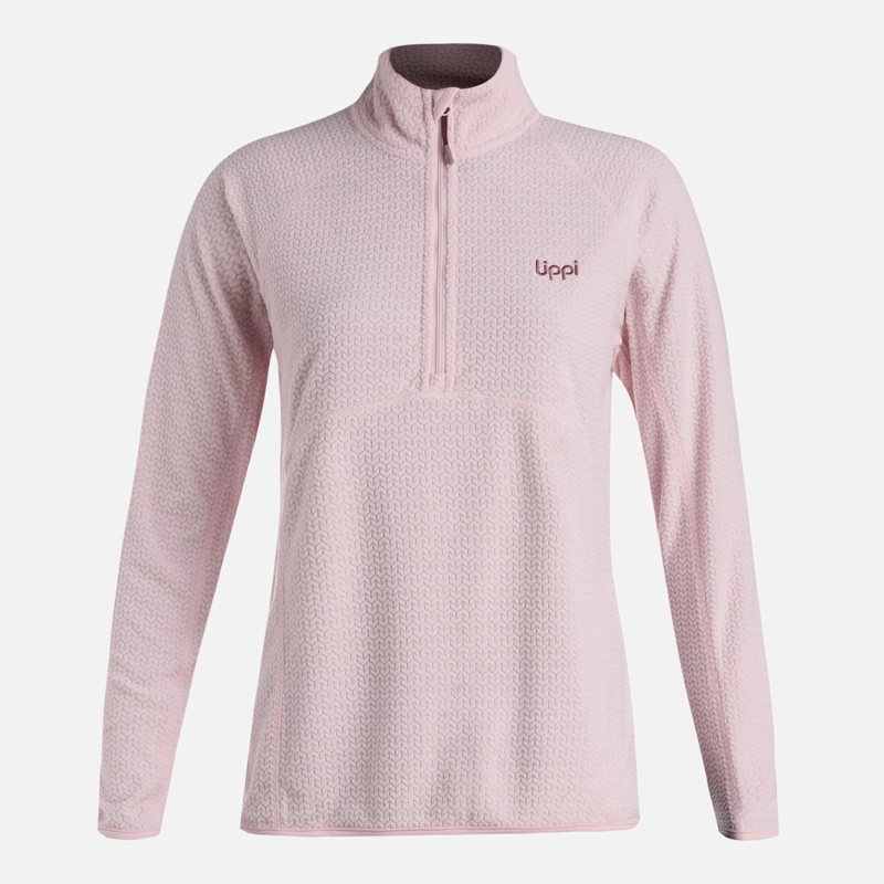 POLERON MUJER JACARANDA NANO-F 1/4 ZIP ROSA CLARO LIPPI V26 - 6