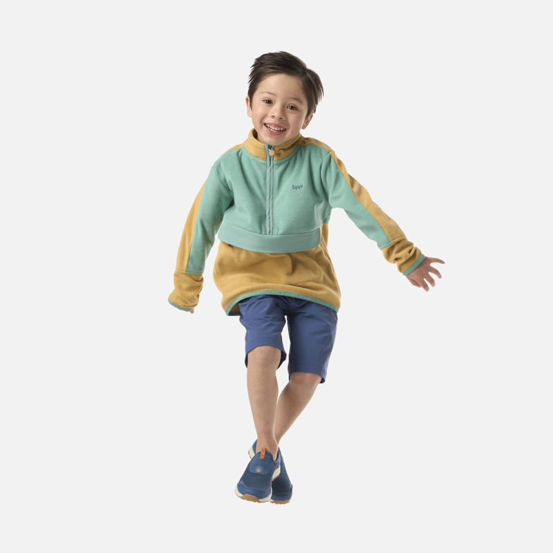 POLAR NIÑO FIREPLACE 1/4 ZIP SWEATSHIRT CAMEL LIPPI - 5