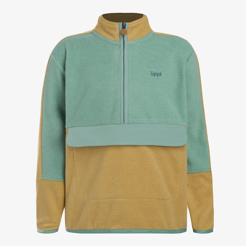 POLAR NIÑO FIREPLACE 1/4 ZIP SWEATSHIRT CAMEL LIPPI - 6