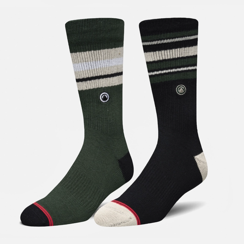 CALCETINES HOMBRE DUO TRAVEL WALK CLASSIC VERDE/NEGRO/VERDE LIPPI V26 - 1