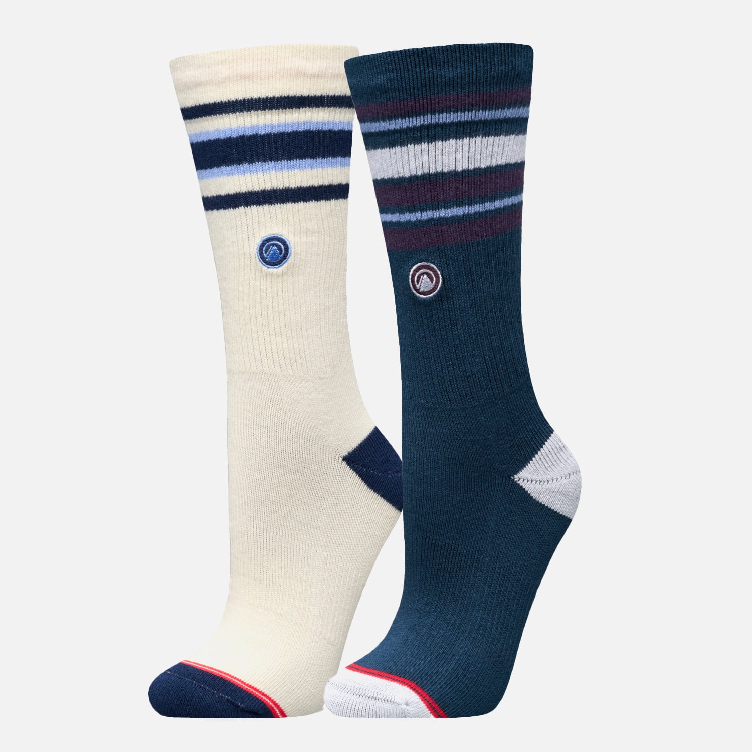 CALCETINES MUJER DUO TRAVEL WALK CLASSIC MARFIL AZUL MARINO LIPPI V26 - 1