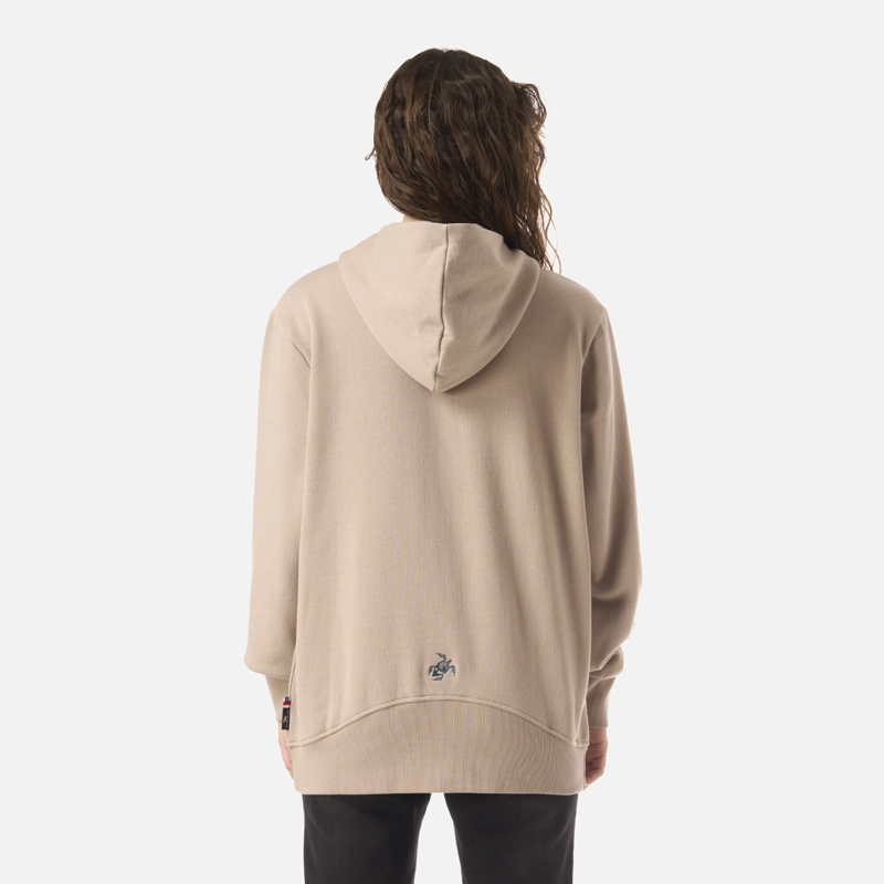 POLERON MUJER MOTOMAMI FULL ZIP TAUPE HAKA HONU - 3