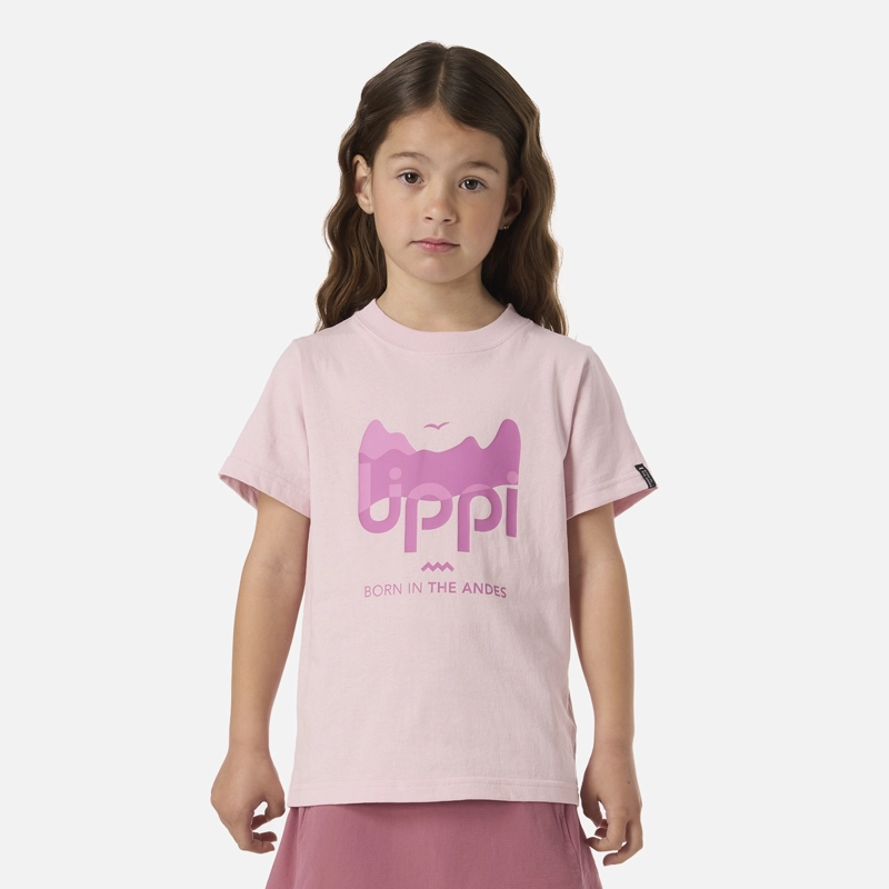 POLERA NIÑA LOGO LIPPI T-SHIRT ROSA CLARO LIPPI - 1