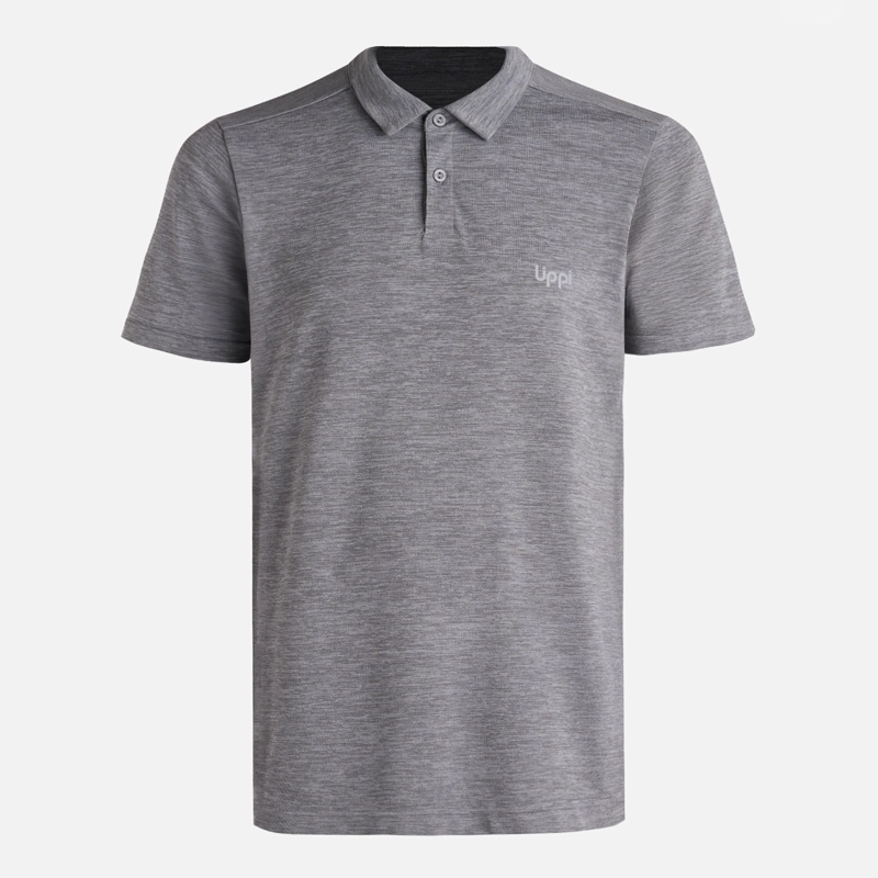 POLERA HOMBRE B-CLASSIC SEAMLESS POLO GRIS MELANGE LIPPI V26 - 7