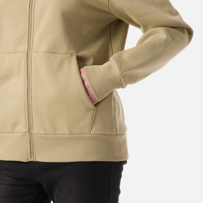 POLERON MUJER ULMO FULL ZIP HOODY SWEATSHIRT VERDE OLIVA LIPPI - 5