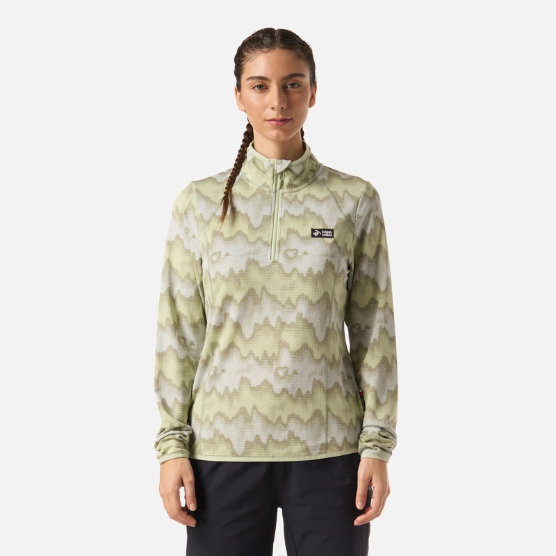 POLERON MUJER TAINA PRINT MENTA HAKA HONU - 1