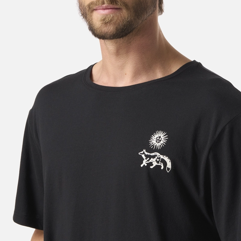 POLERA HOMBRE MOSAICOS NEGRO HAKA HONU - 4