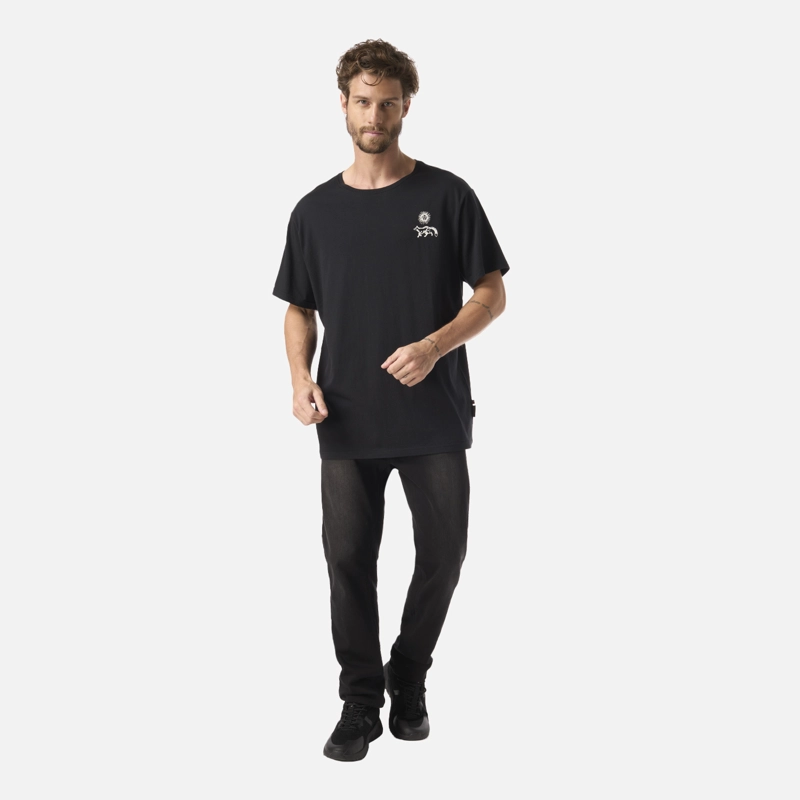 POLERA HOMBRE MOSAICOS NEGRO HAKA HONU - 6