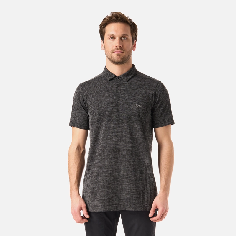 POLERA HOMBRE B-CLASSIC SEAMLESS POLO NEGRO LIPPI - 1