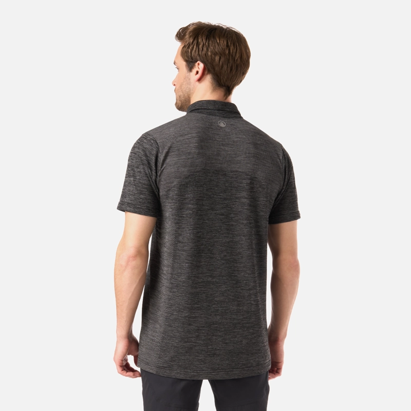 POLERA HOMBRE B-CLASSIC SEAMLESS POLO NEGRO LIPPI - 3