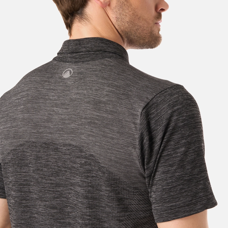 POLERA HOMBRE B-CLASSIC SEAMLESS POLO NEGRO LIPPI - 5