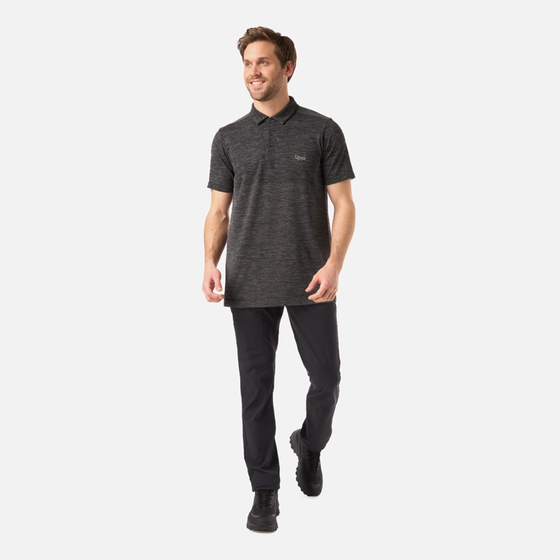 POLERA HOMBRE B-CLASSIC SEAMLESS POLO NEGRO LIPPI - 6