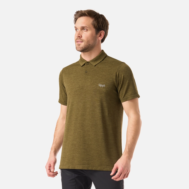POLERA HOMBRE B-CLASSIC SEAMLESS POLO VERDE MUSGO LIPPI V26 - 2