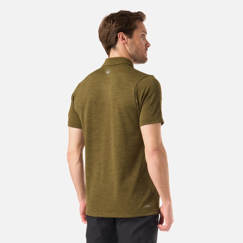 POLERA HOMBRE B-CLASSIC SEAMLESS POLO VERDE MUSGO LIPPI V26 - 3