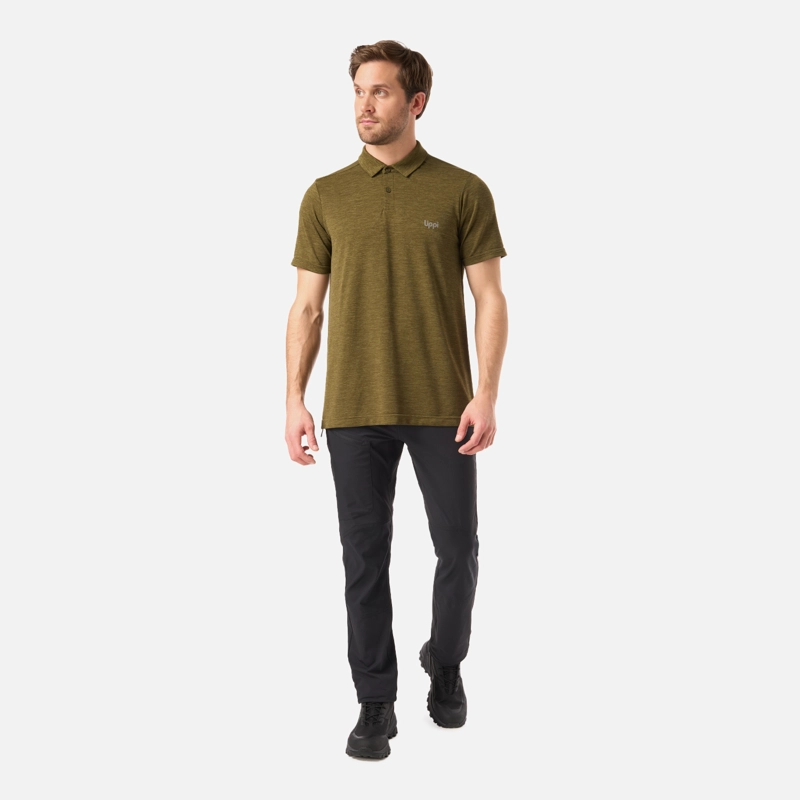 POLERA HOMBRE B-CLASSIC SEAMLESS POLO VERDE MUSGO LIPPI V26 - 6