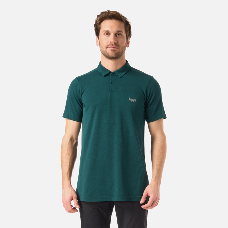 POLERA HOMBRE B-CLASSIC SEAMLESS POLO TURQUESA LIPPI V26 - 1