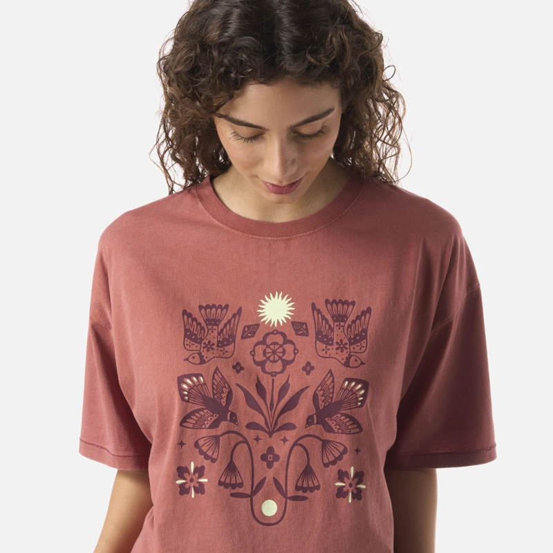 POLERA MUJER GORRION TERRACOTA CLARO HAKA HONU - 4