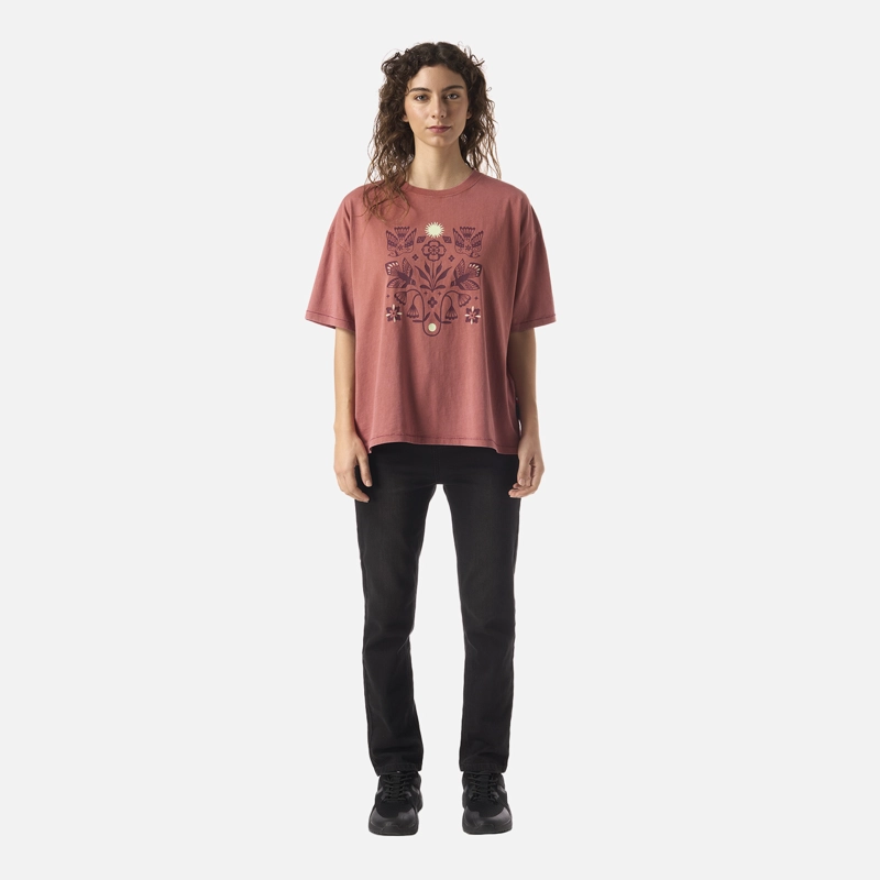 POLERA MUJER GORRION TERRACOTA CLARO HAKA HONU - 5