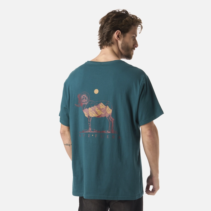 POLERA HOMBRE EL CUERNUDO PETROLEO OSCURO HAKA HONU V26 - 2