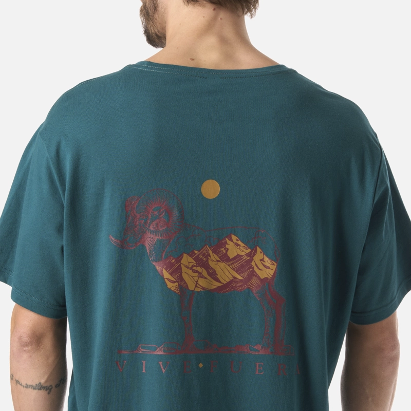 POLERA HOMBRE EL CUERNUDO PETROLEO OSCURO HAKA HONU V26 - 5