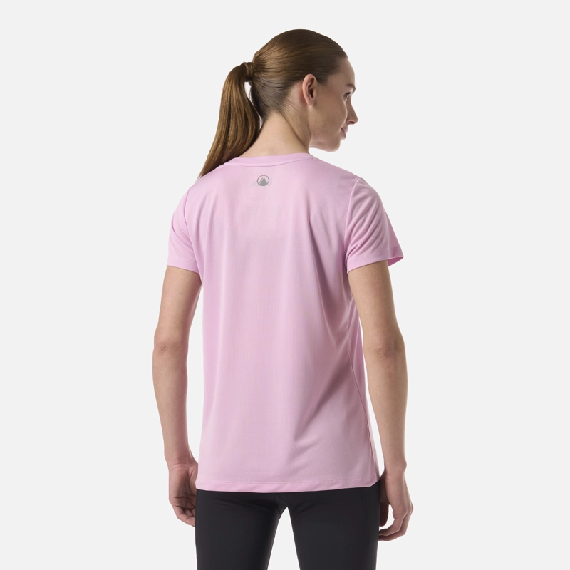 POLERA MUJER CORE Q-DRY T-SHIRT ROSA LIPPI - 3