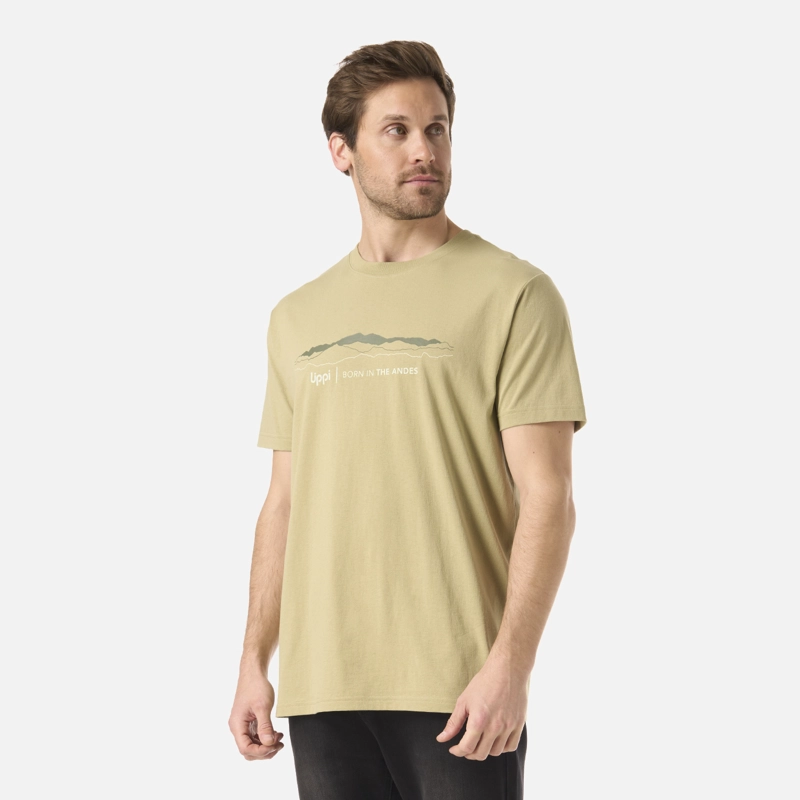 POLERA HOMBRE LOGO LIPPI FRONT PRINT T-SHIRT VERDE OLIVA LIPPI V26 - 3