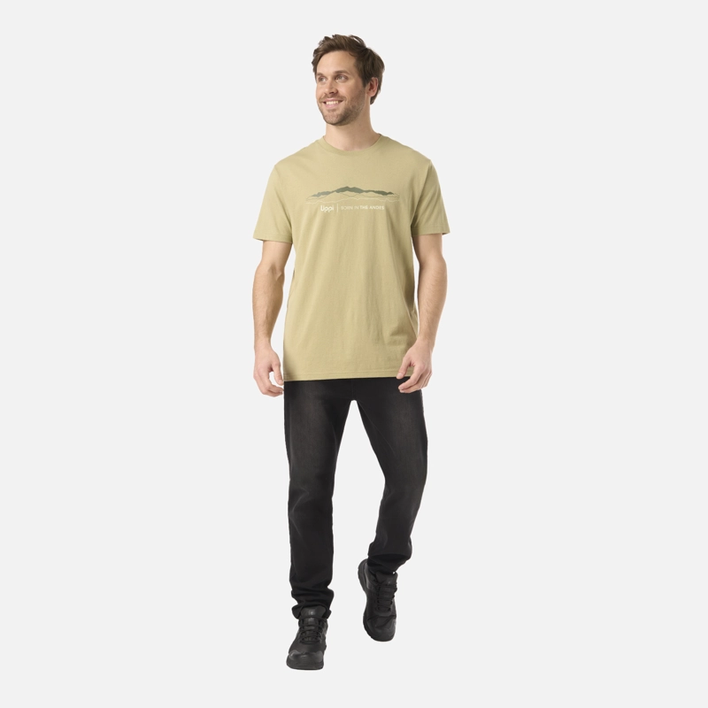 POLERA HOMBRE LOGO LIPPI FRONT PRINT T-SHIRT VERDE OLIVA LIPPI V26 - 5