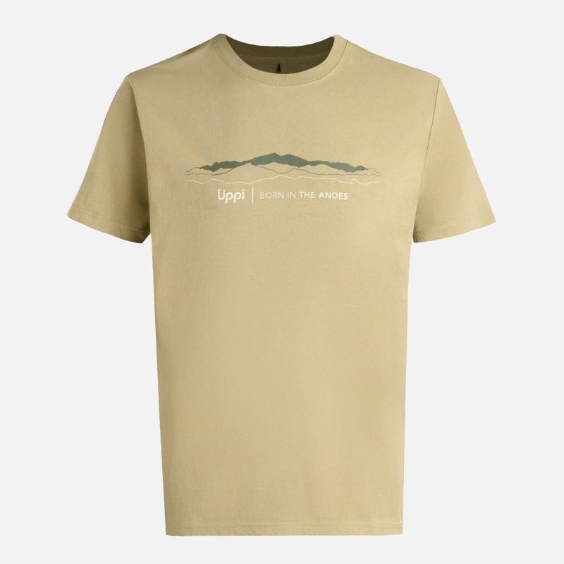 POLERA HOMBRE LOGO LIPPI FRONT PRINT T-SHIRT VERDE OLIVA LIPPI V26 - 6