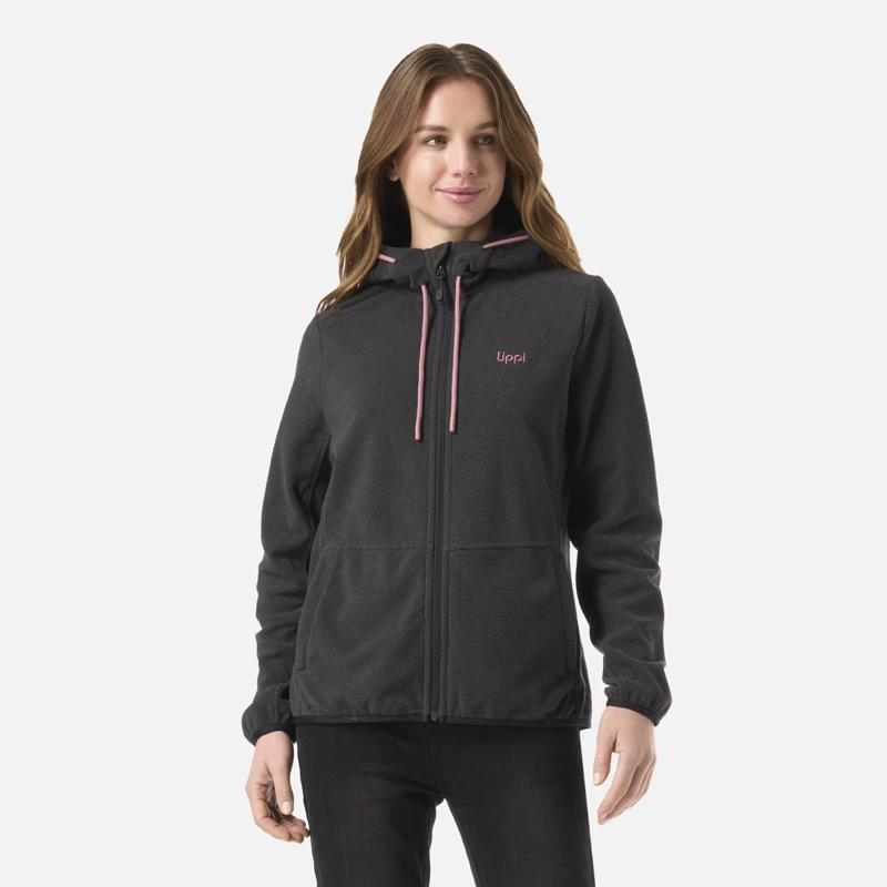 POLAR MUJER STRIPES NANO-F FULL ZIP HOODY NEGRO LIPPI - 1
