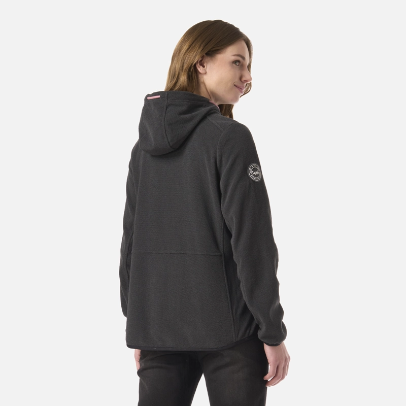 POLAR MUJER STRIPES NANO-F FULL ZIP HOODY NEGRO LIPPI - 3