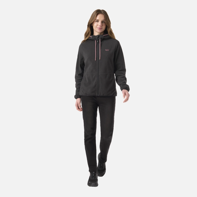 POLAR MUJER STRIPES NANO-F FULL ZIP HOODY NEGRO LIPPI - 6