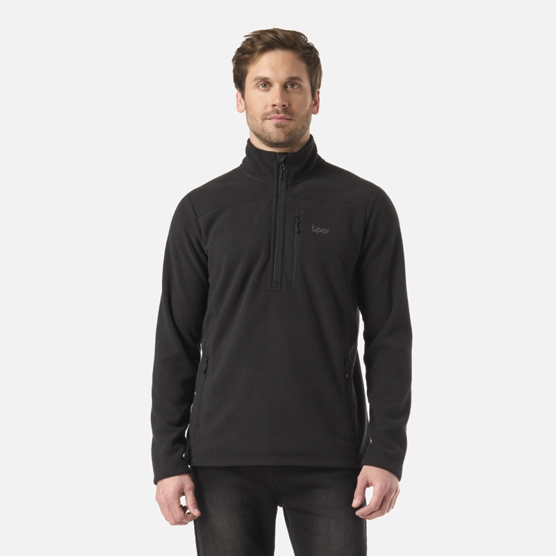 POLAR HOMBRE PAICAVI THERM-PRO 1/4 ZIP JACKET NEGRO LIPPI - 1