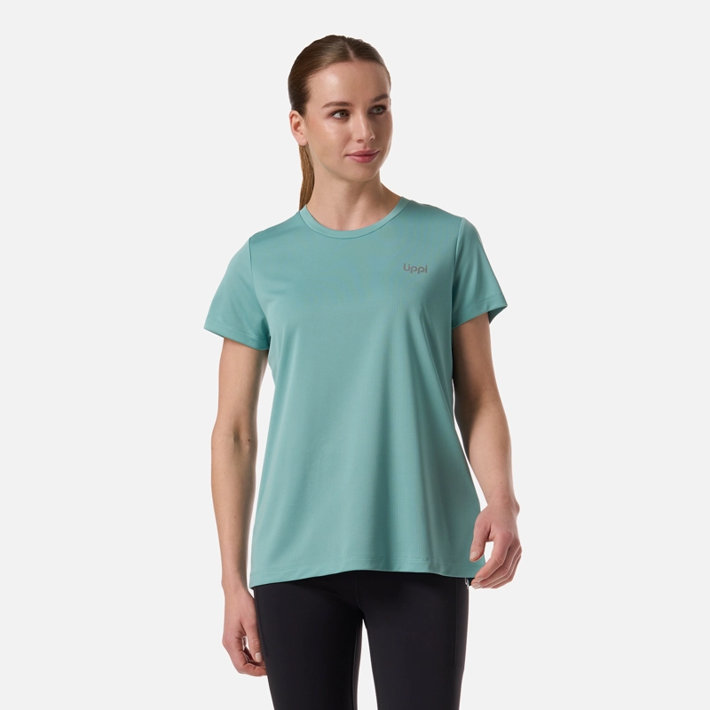 LIPPI POLERA MUJER CORE Q-DRY T-SHIRT TURQUESA CLARO LIPPI