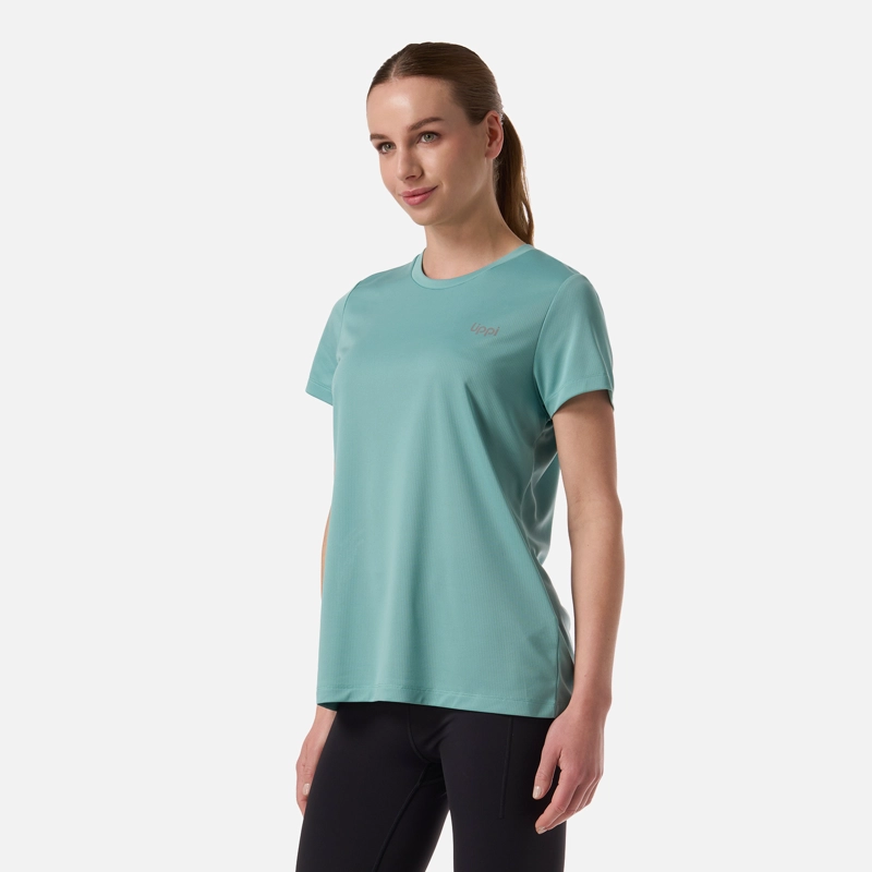 POLERA MUJER CORE Q-DRY T-SHIRT TURQUESA CLARO LIPPI - 2