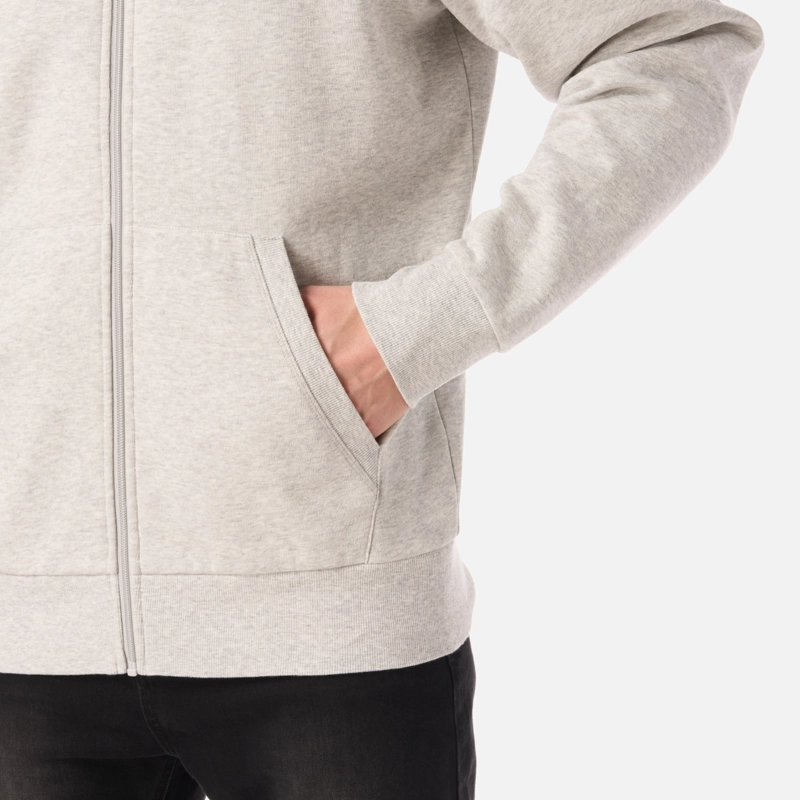 POLERON HOMBRE ULMO LIGHT FULL ZIP HOODY SWEATSHIRT GRIS LIPPI V26 - 5