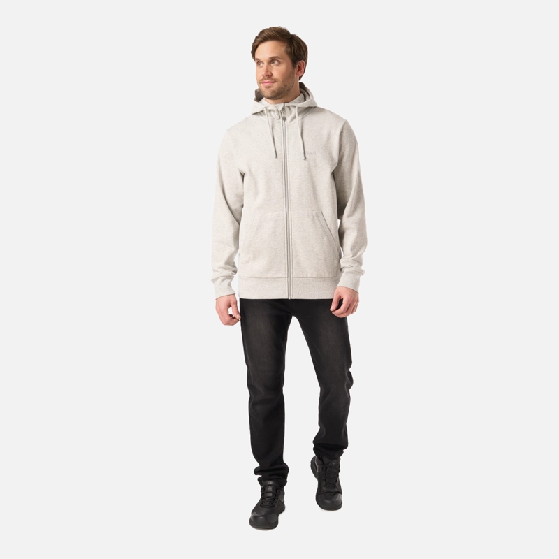 POLERON HOMBRE ULMO LIGHT FULL ZIP HOODY SWEATSHIRT GRIS LIPPI V26 - 6