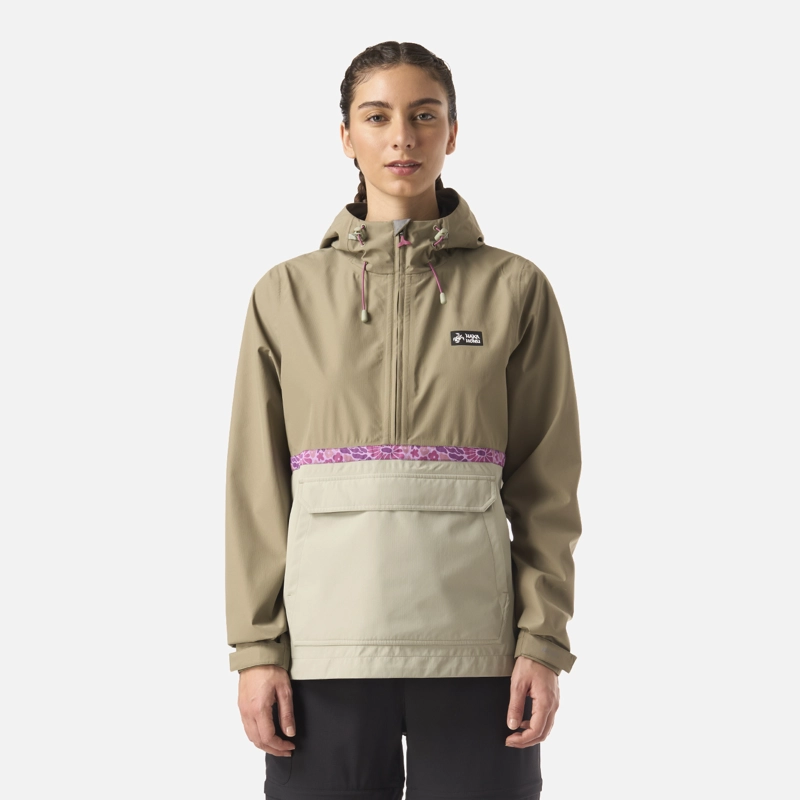 CHAQUETA MUJER VIENTO NORTE 14 ZIP VERDE OLIVA HAKA HONU - 1