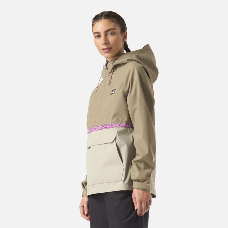 CHAQUETA MUJER VIENTO NORTE 14 ZIP VERDE OLIVA HAKA HONU - 2