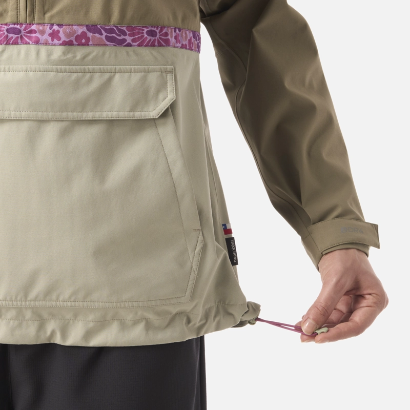 CHAQUETA MUJER VIENTO NORTE 14 ZIP VERDE OLIVA HAKA HONU - 7