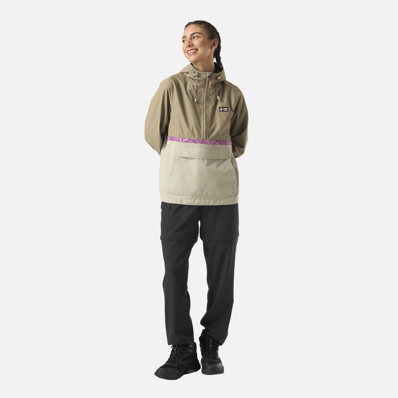 CHAQUETA MUJER VIENTO NORTE 14 ZIP VERDE OLIVA HAKA HONU - 8