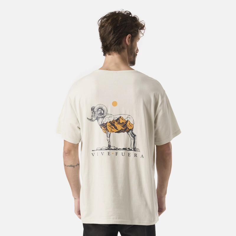 POLERA HOMBRE EL CUERNUDO MENTA CLARO  HAKA HONU - 2