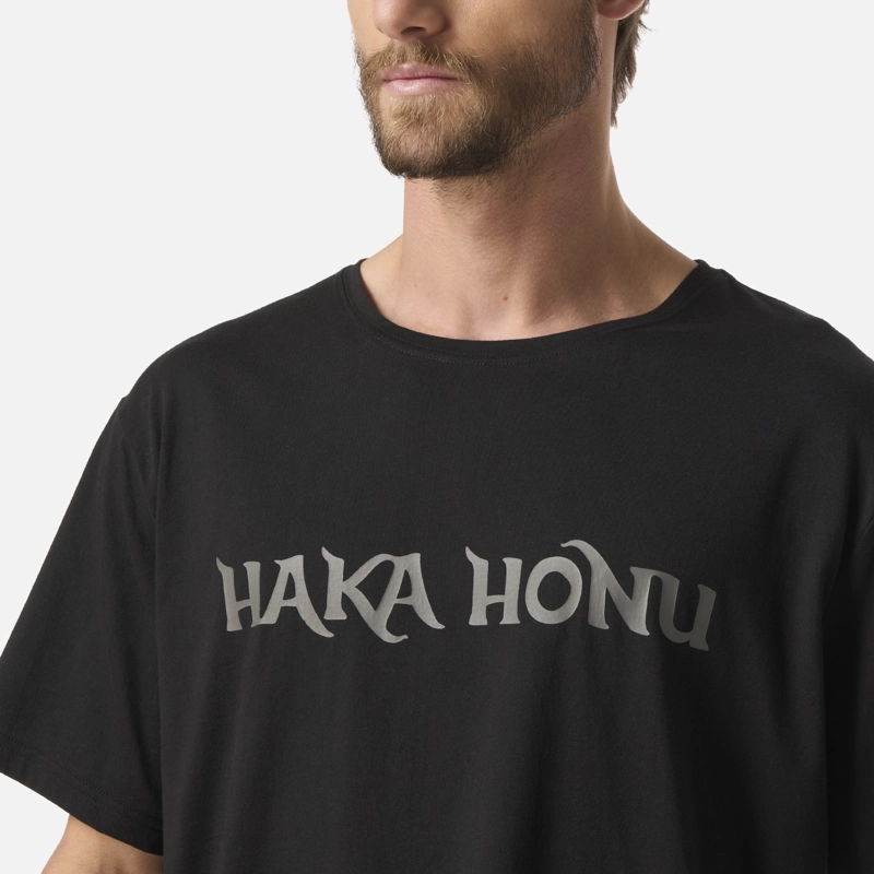 POLERA HOMBRE LOGO NEGRO HAKA HONU - 4