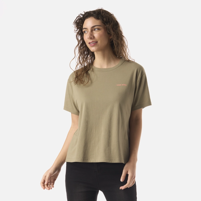 HAKA HONU POLERA MUJER POLO VERDE OLIVA HAKA HONU