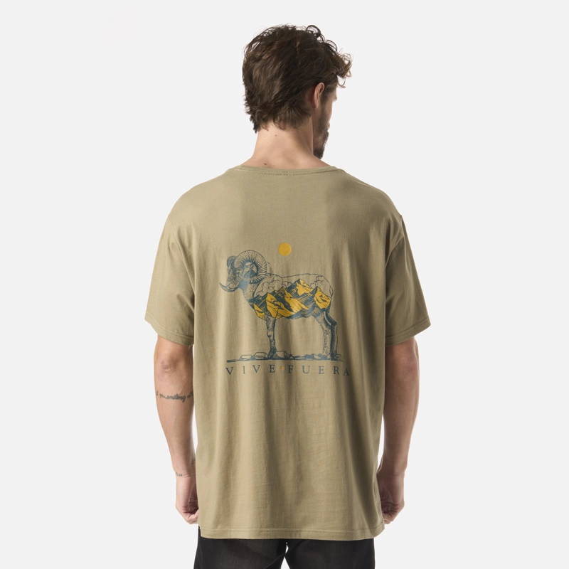 POLERA HOMBRE EL CUERNUDO VERDE OLIVA HAKA HONU - 2
