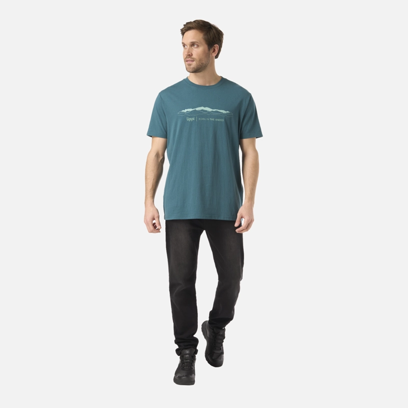POLERA HOMBRE LOGO LIPPI FRONT PRINT T-SHIRT PETROLEO OSCURO LIPPI - 5