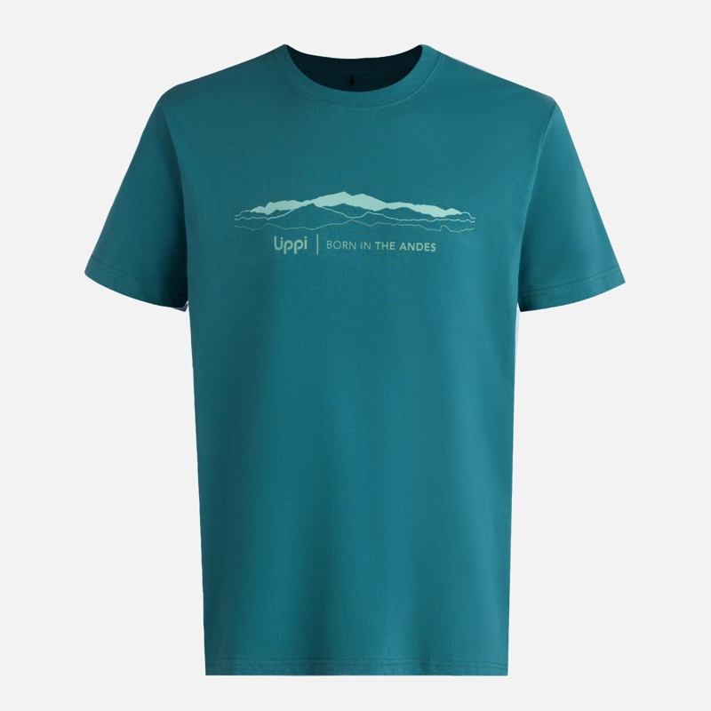 POLERA HOMBRE LOGO LIPPI FRONT PRINT T-SHIRT PETROLEO OSCURO LIPPI - 6