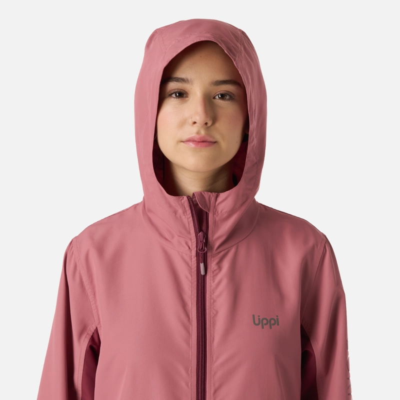 CHAQUETA TEEN GIRL NIGHTFALL WINDBREAKER HOODY JACKET ROSA OSCURO LIPPI - 4